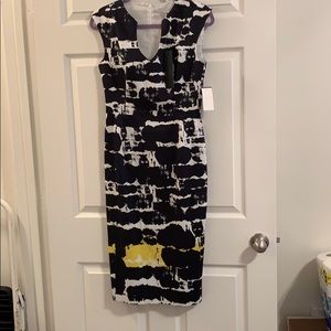 Black Halo sheath dress. Elegant new w tags.